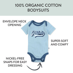 5-Pack Organic Cotton Short Sleeve Bodysuits