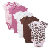 5-Pack Organic Cotton Short Sleeve Bodysuits