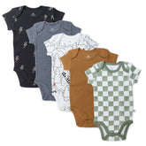 5-Pack Organic Cotton Short Sleeve Bodysuits
