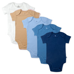 5-Pack Organic Cotton Short Sleeve Bodysuits