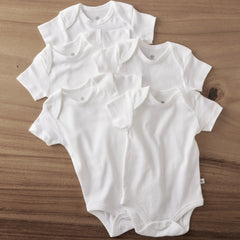 5-Pack Organic Cotton Short Sleeve Bodysuits