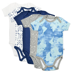 5-Pack Organic Cotton Short Sleeve Bodysuits