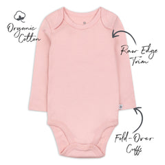 5-Pack Organic Cotton Long Sleeve Bodysuits