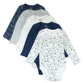 5-Pack Organic Cotton Long Sleeve Bodysuits