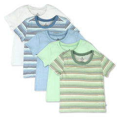 5-Pack Organic Cotton Short Sleeve T-Shirts