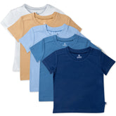 5-Pack Organic Cotton Short Sleeve T-Shirts