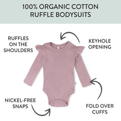 5-Pack Organic Cotton Long Sleeve Bodysuits