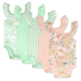 5-Pack Organic Cotton Sleeveless Bodysuits