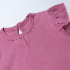 5-Pack Long Sleeve Ruffle Shoulder Bodysuit Set