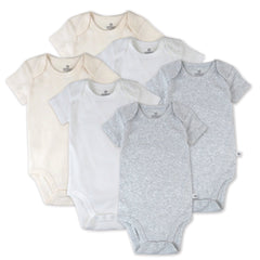 6-Pack Organic Cotton Short Sleeve Bodysuits