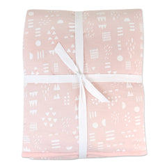 Organic Cotton Hand-Quilted Reversible Baby Blanket