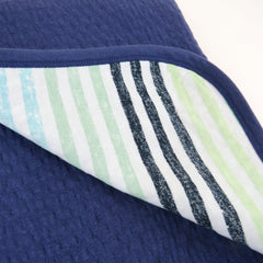 Organic Cotton Matelassé Reversible Receiving Blanket