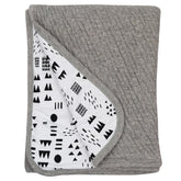 Organic Cotton Matelassé Reversible Receiving Blanket