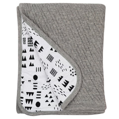Organic Cotton Matelassé Reversible Receiving Blanket