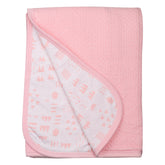 Organic Cotton Matelassé Reversible Receiving Blanket