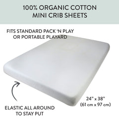 Organic Cotton Mini Crib Sheet