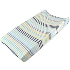 2-Piece Organic Cotton Printed & Terry Changing Pad Cover Set