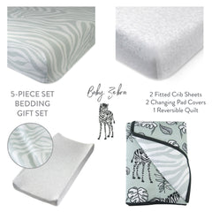 5-Piece NAP-TIME Organic Cotton Nursery Gift Set