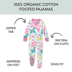 Organic Cotton Snug-Fit Footed Pajamas