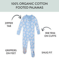 Organic Cotton Snug-Fit Footed Pajamas