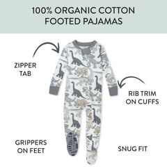 Organic Cotton Snug-Fit Footed Pajamas