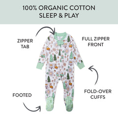 Organic Cotton Snug-Fit Footed Pajamas