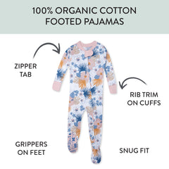 Organic Cotton Snug-Fit Footed Pajamas