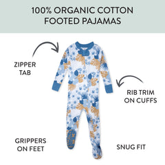 Organic Cotton Snug-Fit Footed Pajamas