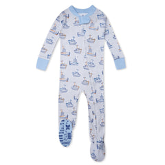 Organic Cotton Snug-Fit Footed Pajamas