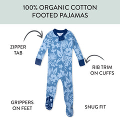 Organic Cotton Snug-Fit Footed Pajamas