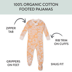 Organic Cotton Snug-Fit Footed Pajamas