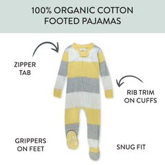 Organic Cotton Snug-Fit Footed Pajamas