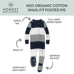 Organic Cotton Snug-Fit Footed Pajamas