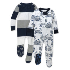 2-Pack Organic Cotton Snug-Fit Footed Pajama