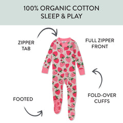 2-Pack Organic Cotton Snug-Fit Footed Pajamas