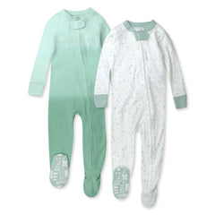 2-Pack Organic Cotton Snug-Fit Footed Pajamas