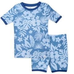 2-Piece Organic Cotton Short Sleeve & Shorts Pajama Set