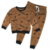 2-Piece Fleece Crew Neck and Sweatpant Set