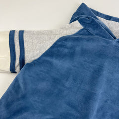 2 Piece Cozy Velour Pop Over Hoodie and Sweatpant Set