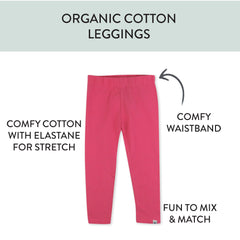 3-Pack Organic Cotton Legging Set