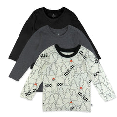 3-Pack Organic Cotton Long Sleeve T-Shirts