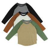 3-Pack Long Sleeve Baseball Raglan T-Shirts