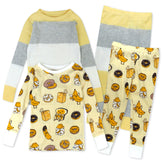 4-Piece Long Sleeve PJ Set