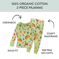 4-Piece Long Sleeve PJ Set