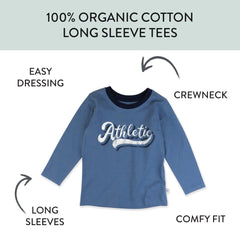 5-Pack Organic Cotton Long Sleeve T-Shirts
