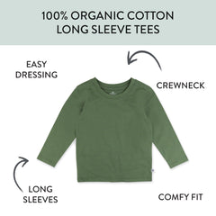 5-Pack Organic Cotton Long Sleeve T-Shirts