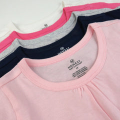 5-Pack Long Sleeve T-Shirt with Front Gathering