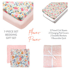 7-Piece SWEET DREAMS Organic Cotton Nursery Gift Set