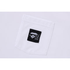 A BATHING APE LABEL POCKET TEE MENS