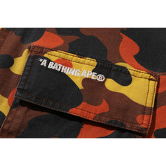 1ST CAMO HEAVY WASHED MULTI POCKET CARGO LS SHIRT MENS